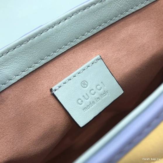 Firstbag ru GG handle top mini Marmont bag GUCCI 0823